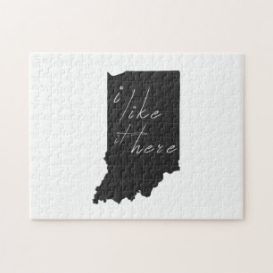 Indiana I like it Hier Staat Silhouette Schwarz