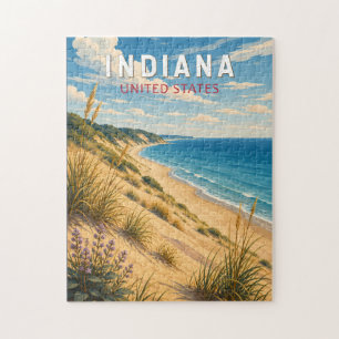 Indiana Illustration Reise Kunst Vintage