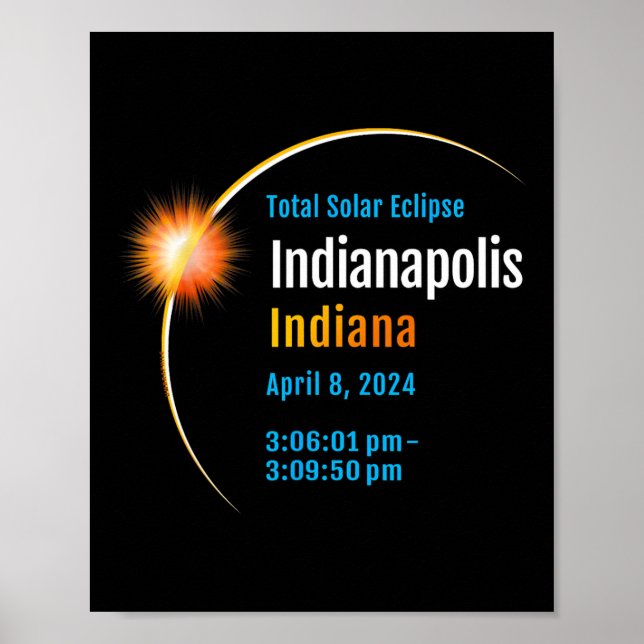 Indiana im Gesamtsolarausschnitt 2024 1 Poster (Vorne)