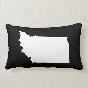 Indiana in Weiß und Schwarz Lendenkissen