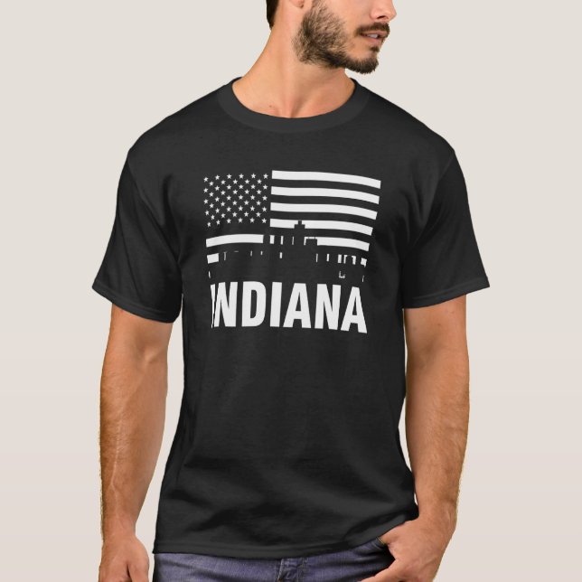 Indiana Indiana American Staat 1 T-Shirt (Vorderseite)