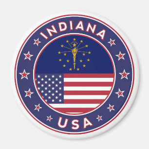 Indiana, Indiana-T - Shirt, Indiana-Aufkleber, Magnet