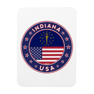 Indiana, Indiana-T - Shirt, Indiana-Aufkleber, Magnet