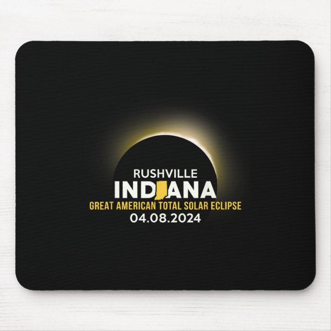 Indiana insgesamt Solar Eclipse 2024 Mousepad (Vorne)