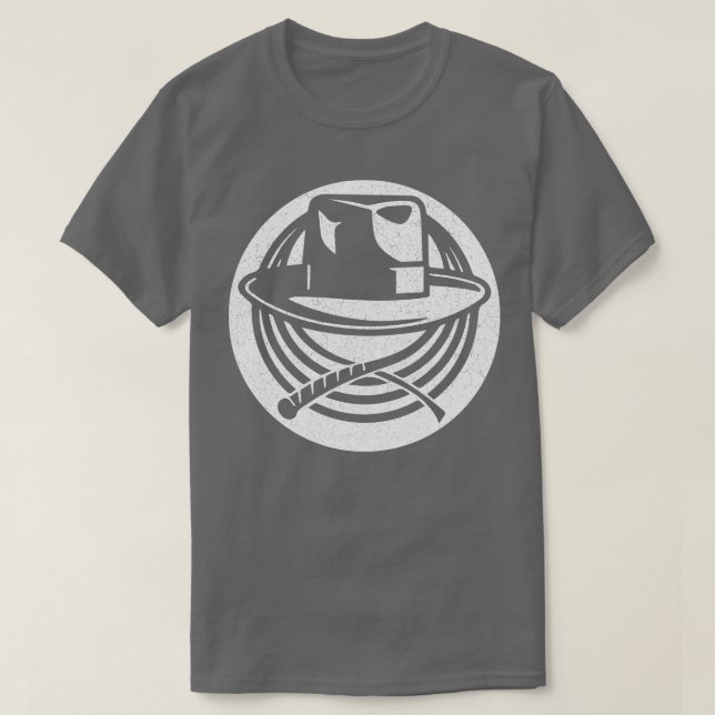 Indiana Jones Hat and Whip TShirt (Design vorne)