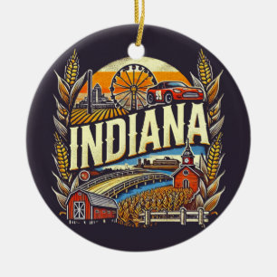 Indiana Keramik Ornament