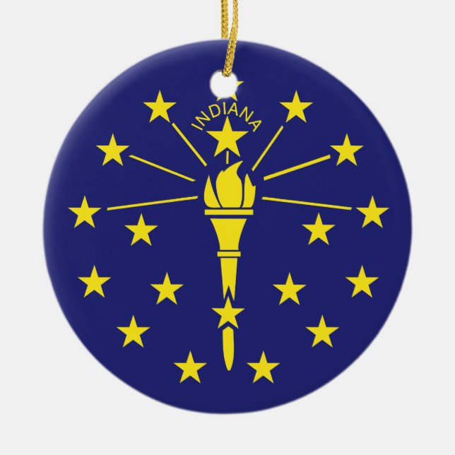 INDIANA KERAMIK ORNAMENT (Vorne)