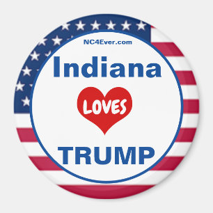 Indiana LIEBEN TRUMP Patriotic Kühlschrank Magnet