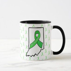 Indiana Lyme-Borreliose-Bewusstseins-Schürze Kaffe Tasse