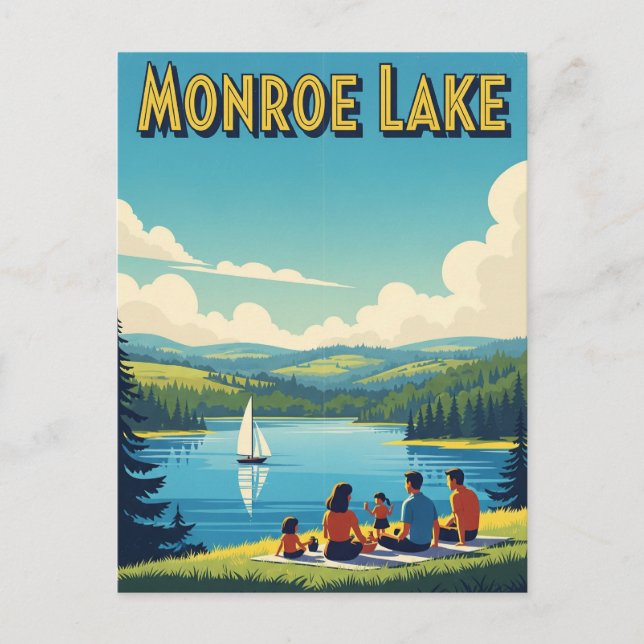 Indiana Monroe Lake Travel Postkarte (Vorderseite)