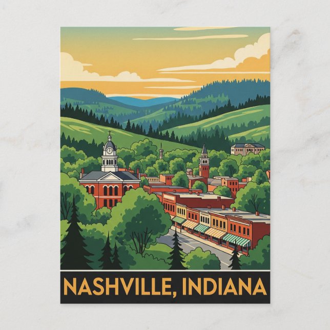 Indiana Nashville Travel Postkarte (Vorderseite)