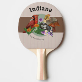 Indiana Nordische Kardinäle mit einheimischen Pfla Tischtennis Schläger