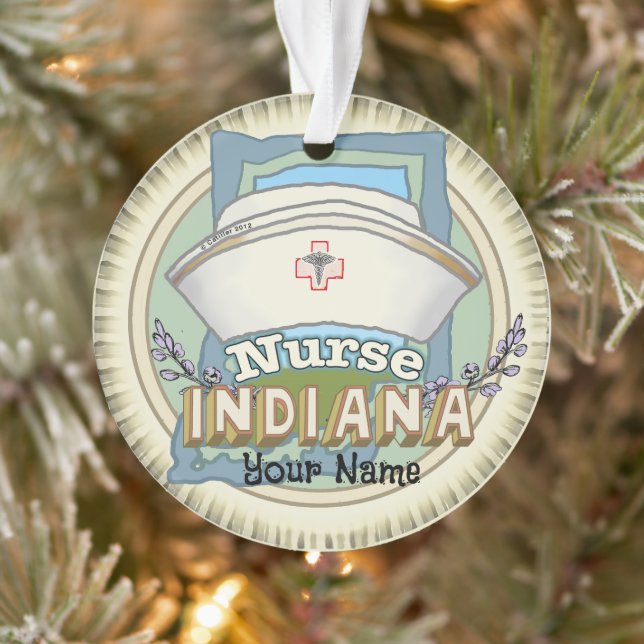 Indiana Nurse Ornament (Baum)