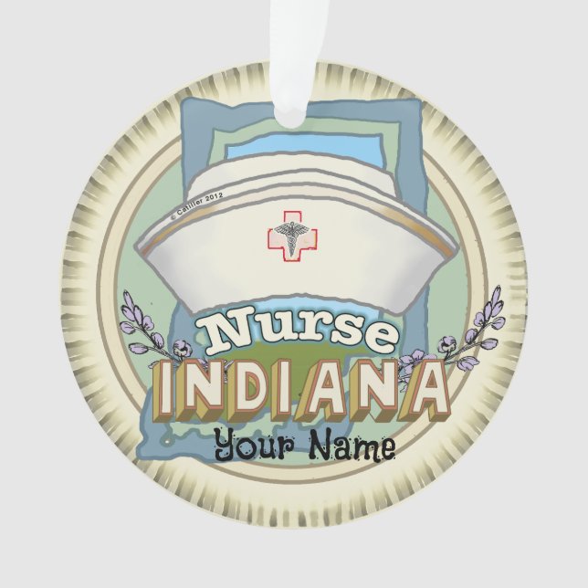 Indiana Nurse Ornament (Vorderseite)