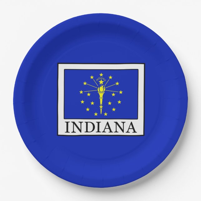 Indiana Pappteller (Vorderseite)