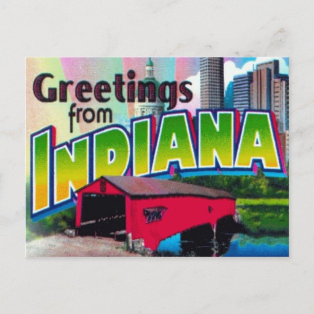 Indiana Postcard Postkarte (Vorderseite)