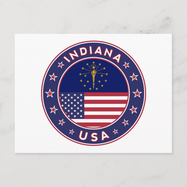 Indiana Postkarte (Vorderseite)