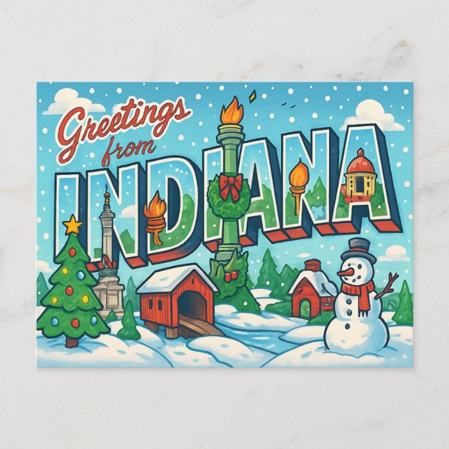 INDIANA Postkarte (Vorderseite)