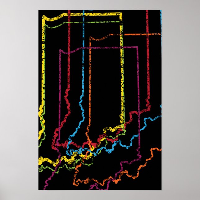 indiana pride blur poster (Vorne)