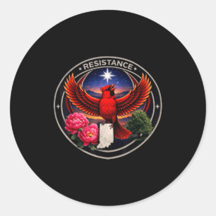 Indiana Rebel Bird Alliance Widerstand Runder Aufkleber