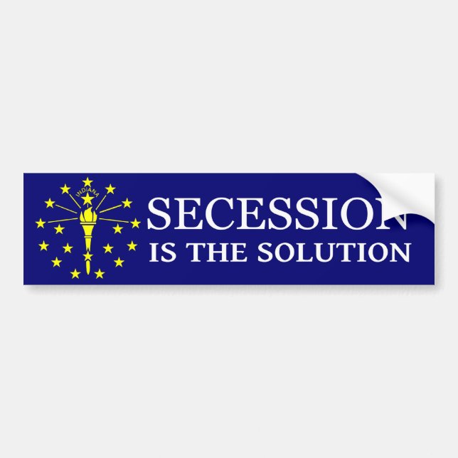Indiana Secession Autoaufkleber (Vorne)