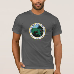 Indiana-Siegel, amerikanisches Staats-Siegel T-Shirt