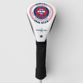 Indiana Staat Circle Custom Golf Head Cover Golf Headcover