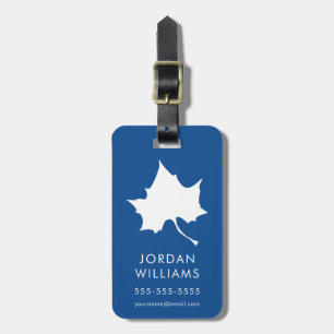 Indiana Staat Leaf Gepäckanhänger