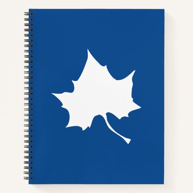 Indiana Staat Leaf Notizbuch (Vorderseite)