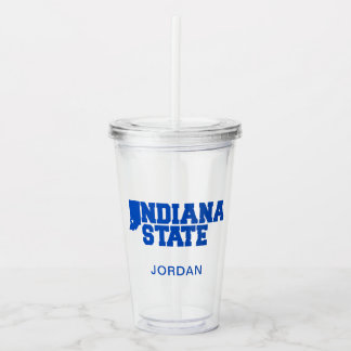 Indiana-Staat-Logo Acryltrinkbecher