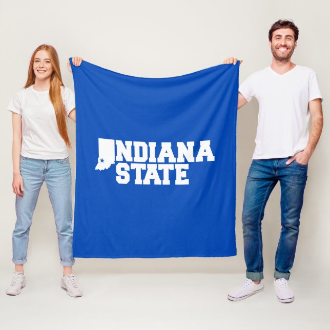 Indiana-Staat-Logo Fleecedecke (Beispiel)