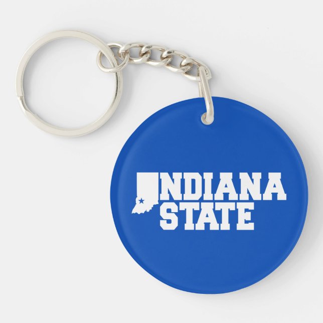 Indiana-Staat-Logo Schlüsselanhänger (Vorderseite)
