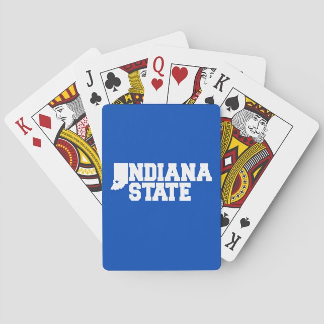 Indiana-Staat-Logo Spielkarten (Rückseite)