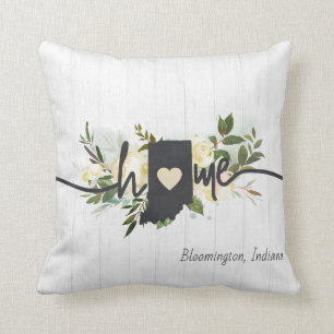 Indiana Staat Personalisiert Ihre Zuhause City Rus Kissen