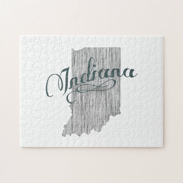 Indiana Staat Typografie (Horizontal)