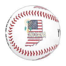 Indiana Staat United Staaten Retro Map Vintag USA