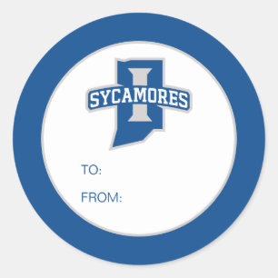 Indiana Staat University Abschluss Runder Aufkleber