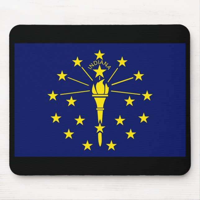 Indiana-Staats-Flagge Mousepad (Vorne)
