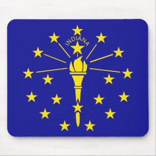 Indiana-Staats-Flagge Mousepad