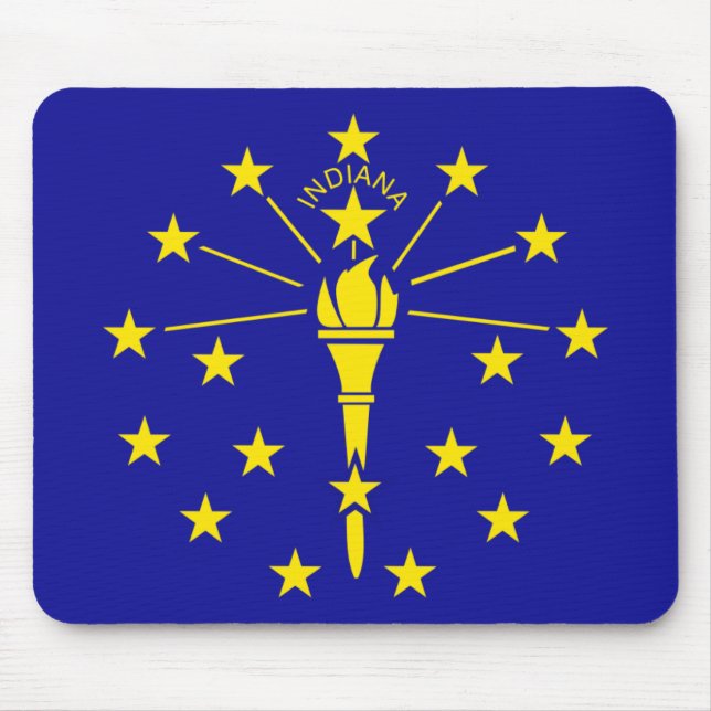 Indiana-Staats-Flagge Mousepad (Vorne)