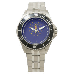 Indiana-Staats-Flaggen-Entwurf Armbanduhr