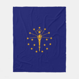 Indiana-Staats-Flaggen-Entwurf Fleecedecke