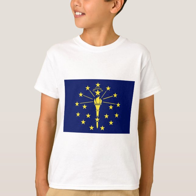 Indiana-Staatsflagge T-Shirt (Vorderseite)