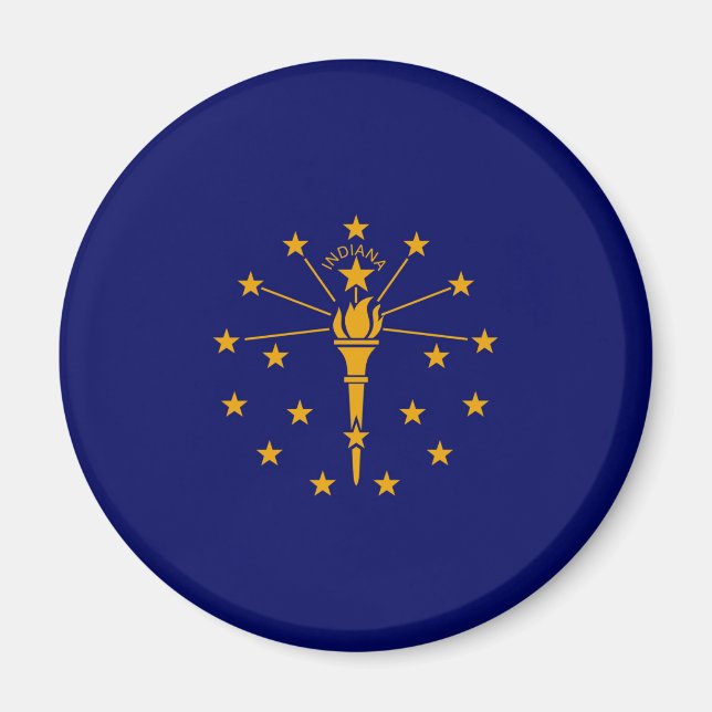 Indiana State Flag Design Magnet (Vorne)