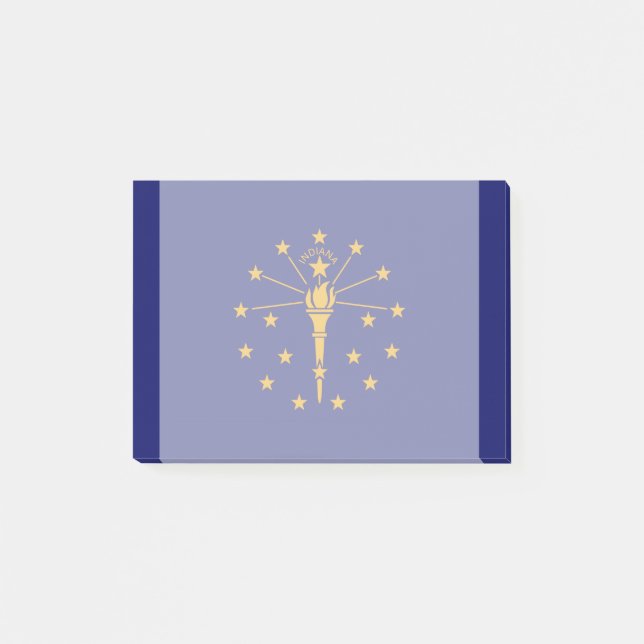 Indiana State Flag Design Post-it Klebezettel (Vorderseite)