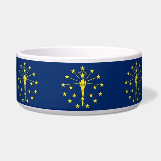 Indiana State Flag Pen Bowl Napf (Vorderseite)