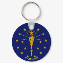 Indiana State Flag Schlüsselanhänger ID Tag IHRER 