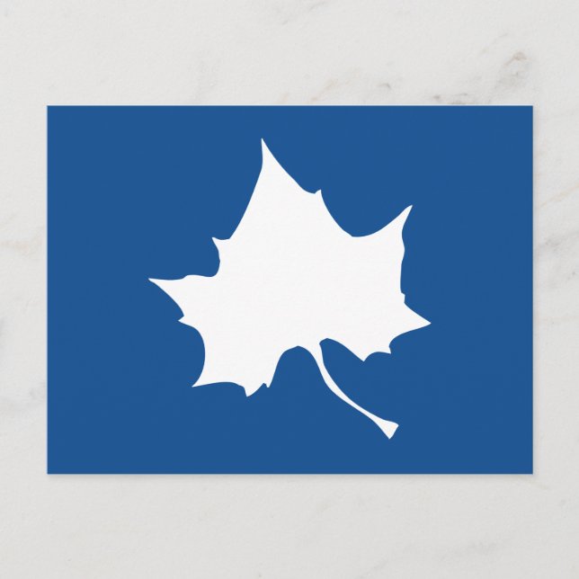 Indiana State Leaf Einladungspostkarte (Vorderseite)