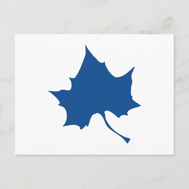 Indiana State Leaf Postkarte (Vorderseite)