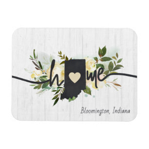 Indiana State Personalisiert Ihre Heimatstadt Rust Magnet